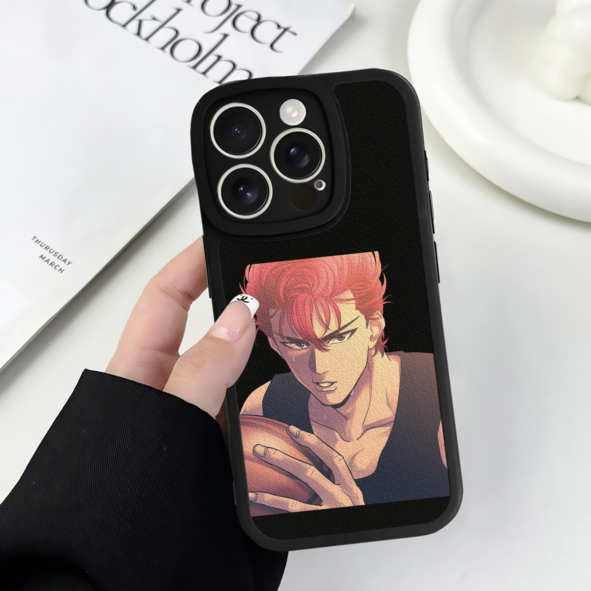 （画像用） SLAM DUNK／スラムダンク 【iPhone 16シリーズ対応】シリコンスマホケース（レザー調） 材質：シリコン